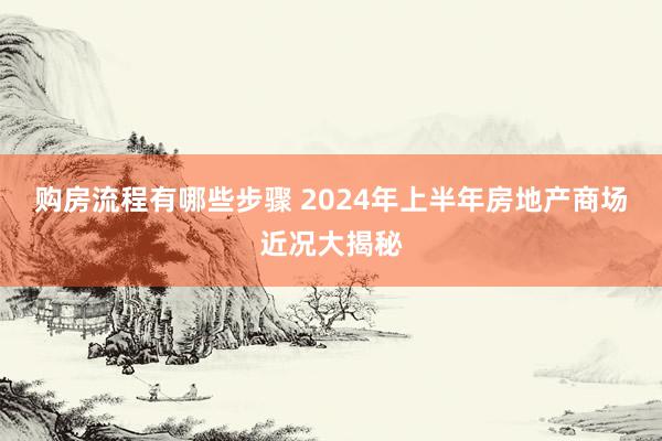 购房流程有哪些步骤 2024年上半年房地产商场近况大揭秘