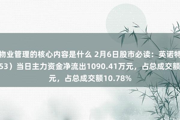 物业管理的核心内容是什么 2月6日股市必读：英诺特（688253）当日主力资金净流出1090.41万元，占总成交额10.78%